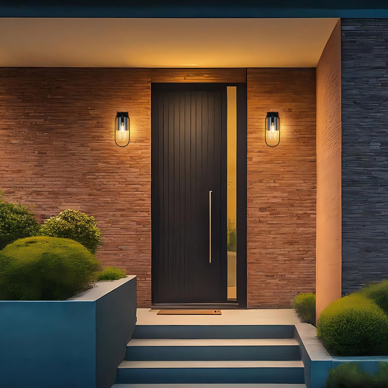 Jaxson 6" Outdoor Wall Sconce in Black