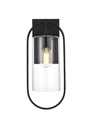Jaxson 8" Outdoor Wall Sconce in Black