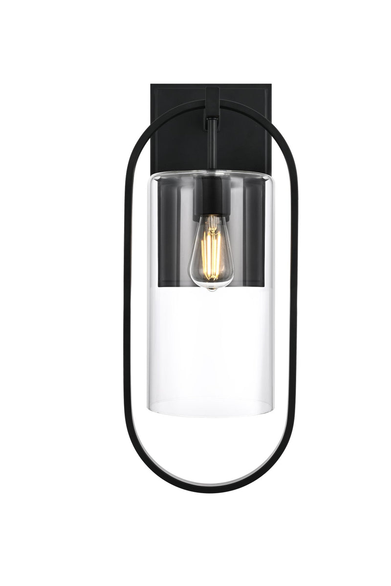 Jaxson 10" Outdoor Wall Sconce in Black