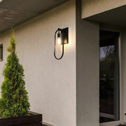 Jaxson 10" Outdoor Wall Sconce in Black