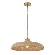 Odessa 1 Light 20.5" Pendant in Soft Gold