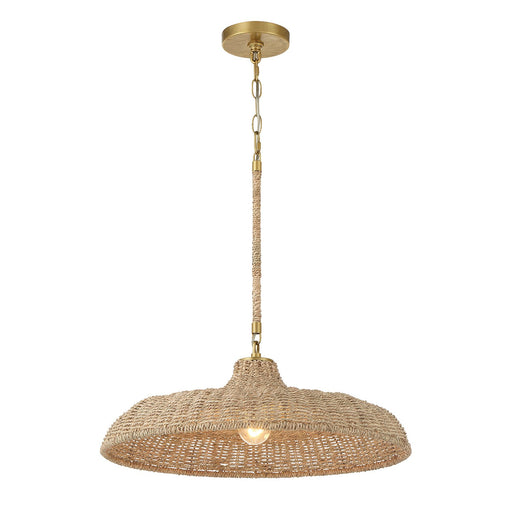 Odessa 1 Light 20.5" Pendant in Soft Gold