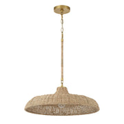 Odessa 1 Light 20.5" Pendant in Soft Gold
