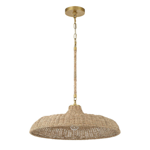 Odessa 1 Light 20.5" Pendant in Soft Gold