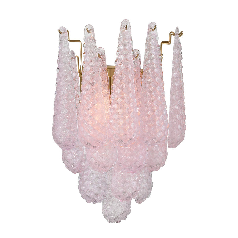 Ollie 2 Light 14" Sconce in Aged Brass