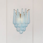 Ollie 2 Light 14" Sconce in Aged Brass in a room setting