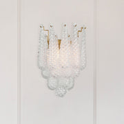 Ollie 2 Light 14" Sconce in Aged Brass in a room setting