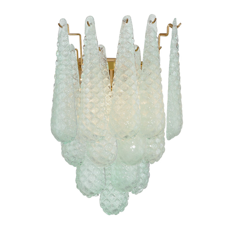 Ollie 2 Light 14" Sconce in Aged Brass