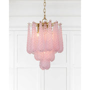 Ollie 4 Light 14.25" Pendant in Aged Brass in a room setting