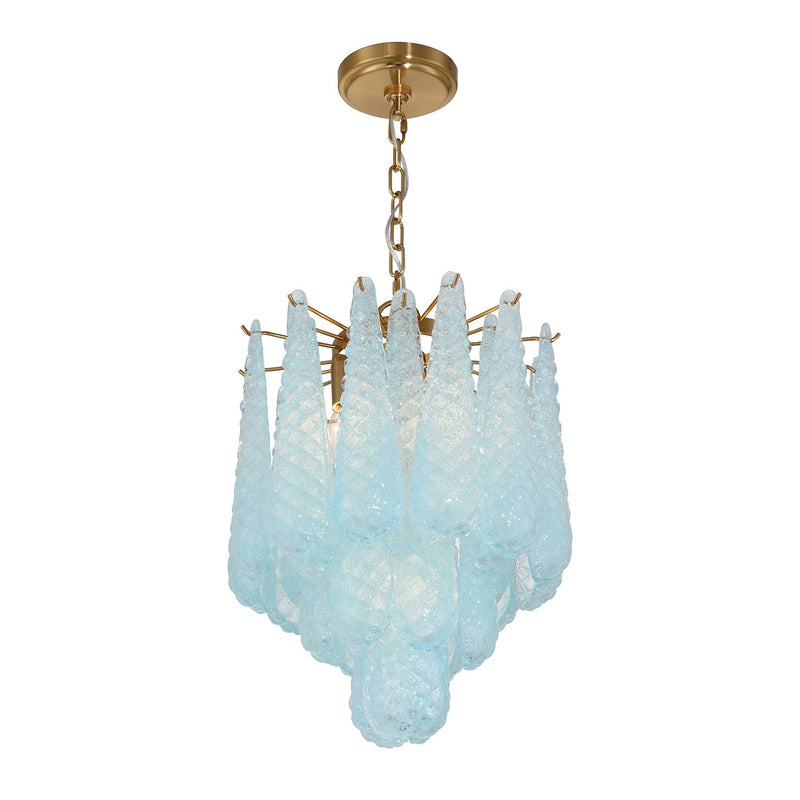 Ollie 4 Light 14.25" Pendant in Aged Brass