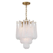 Ollie 4 Light 14.25" Pendant in Aged Brass