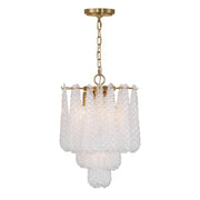 Ollie 4 Light 14.25" Pendant in Aged Brass
