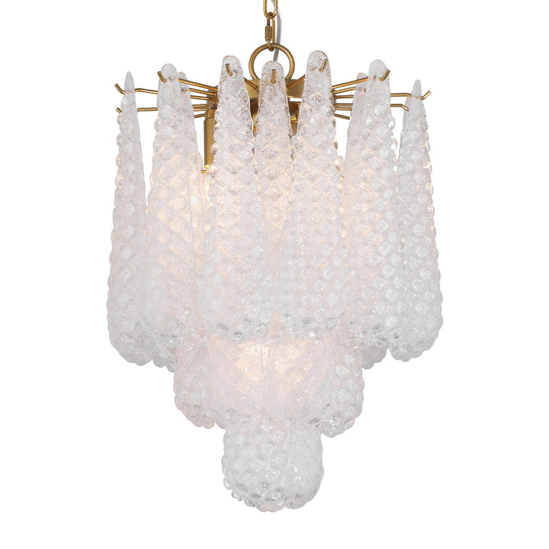 Ollie 4 Light 14.25" Pendant in Aged Brass