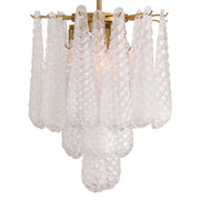 Ollie 4 Light 14.25" Semi Flush Mount in Aged Brass