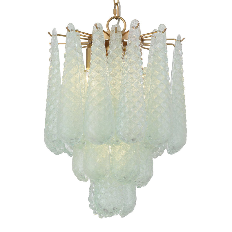 Ollie 4 Light 14.25" Pendant in Aged Brass