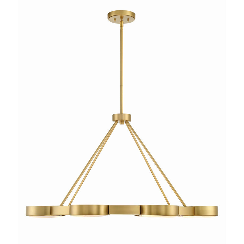 Orson 8 Light 38.5" Chandelier in Modern Gold