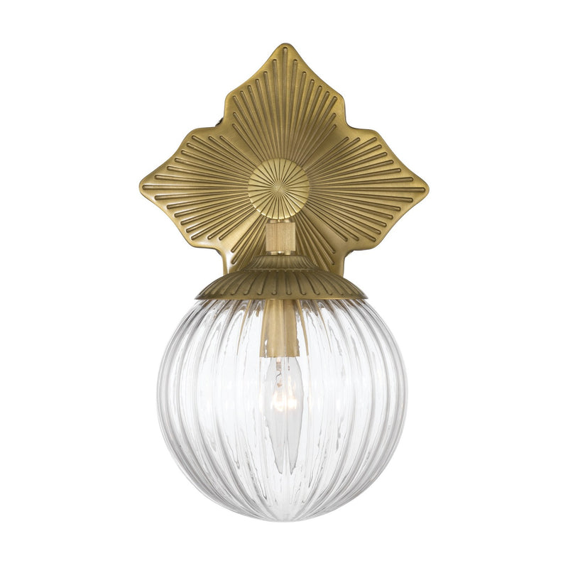 Orly 1 Light 7.5" Sconce in Aged Brass