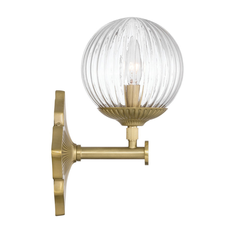 Orly 1 Light 7.5" Sconce in Aged Brass