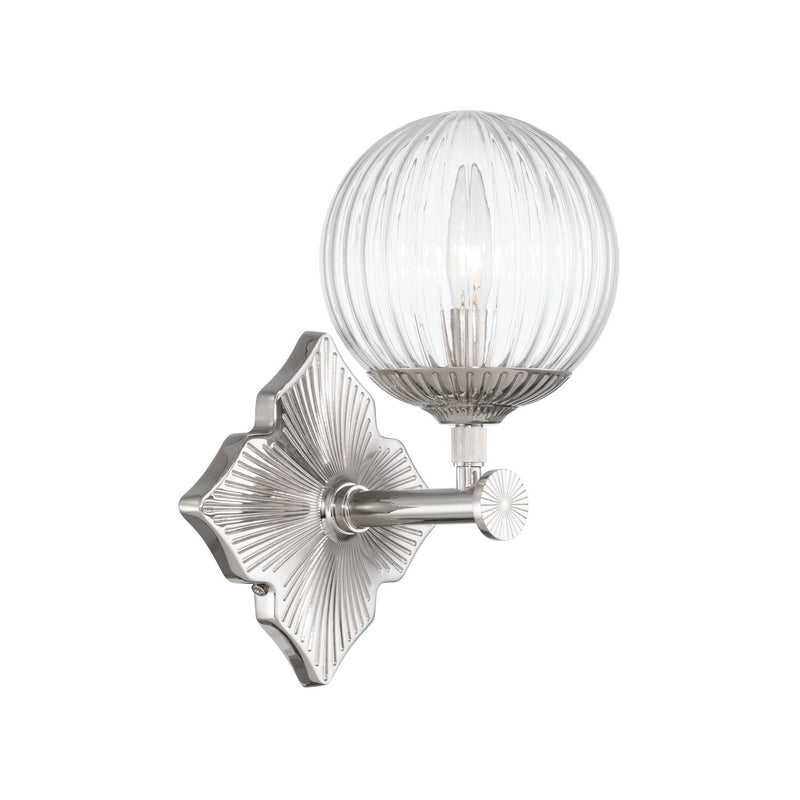 Orly 1 Light 7.5" Sconce in Polished Nickel