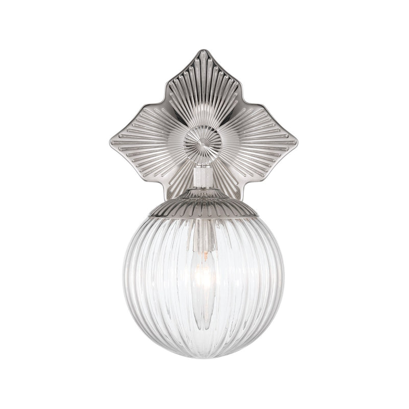 Orly 1 Light 7.5" Sconce in Polished Nickel