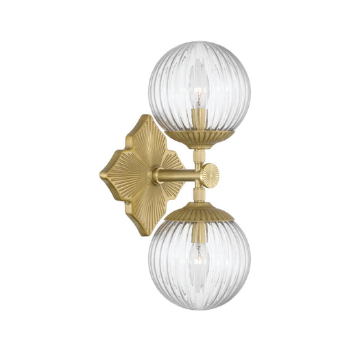 Orly 2 Light 7.5" Sconce in Aged Brass