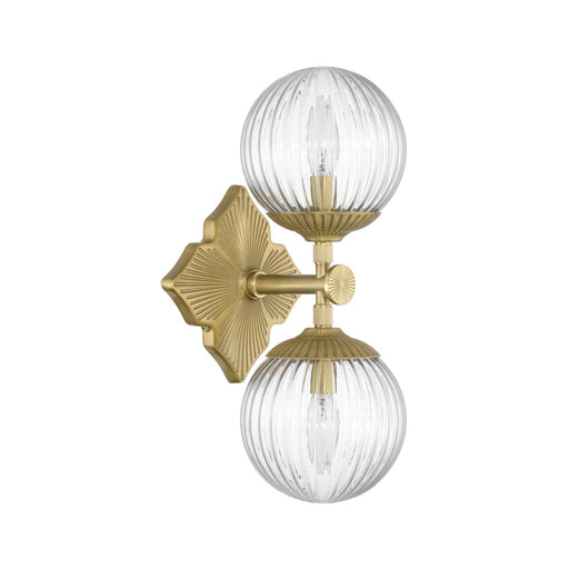 Orly 2 Light 7.5" Sconce in Aged Brass