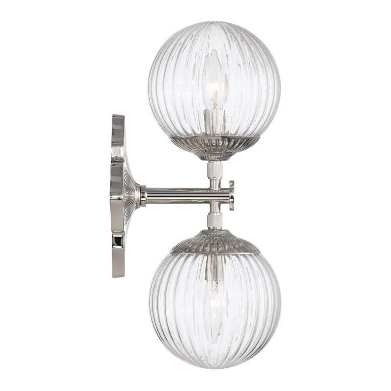 Orly 2 Light 7.5" Sconce in Polished Nickel