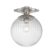 Orly 1 Light 10" Semi Flush Mount in Polished Nickel