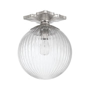 Orly 1 Light 10" Semi Flush Mount in Polished Nickel