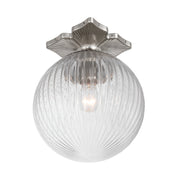 Orly 1 Light 10" Semi Flush Mount in Polished Nickel
