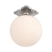 Orly 1 Light 10" Semi Flush Mount in Polished Nickel