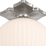 Orly 1 Light 10" Semi Flush Mount in Polished Nickel