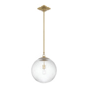 Orly 1 Light 14" Pendant in Aged Brass