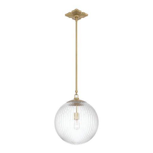 Orly 1 Light 14" Pendant in Aged Brass