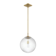 Orly 1 Light 14" Pendant in Aged Brass