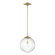 Orly 1 Light 14" Pendant in Aged Brass