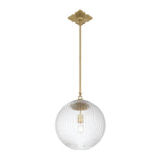 Orly 1 Light 14" Pendant in Aged Brass