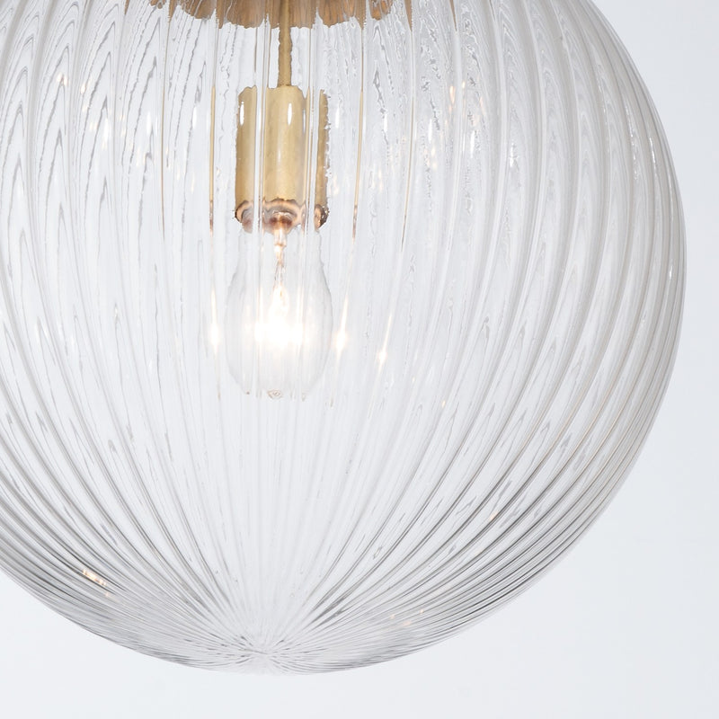 Orly 1 Light 14" Pendant in Aged Brass