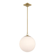 Orly 1 Light 14" Pendant in Aged Brass