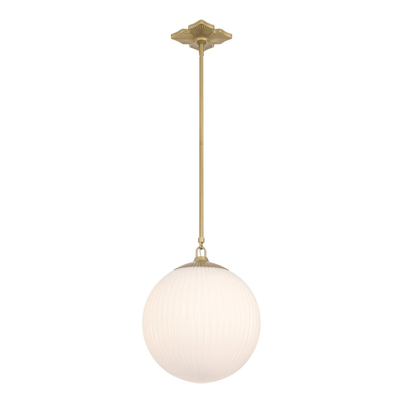 Orly 1 Light 14" Pendant in Aged Brass