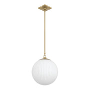 Orly 1 Light 14" Pendant in Aged Brass