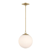 Orly 1 Light 14" Pendant in Aged Brass