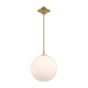 Orly 1 Light 14" Pendant in Aged Brass