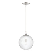 Orly 1 Light 14" Pendant in Polished Nickel