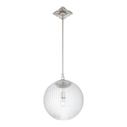 Orly 1 Light 14" Pendant in Polished Nickel