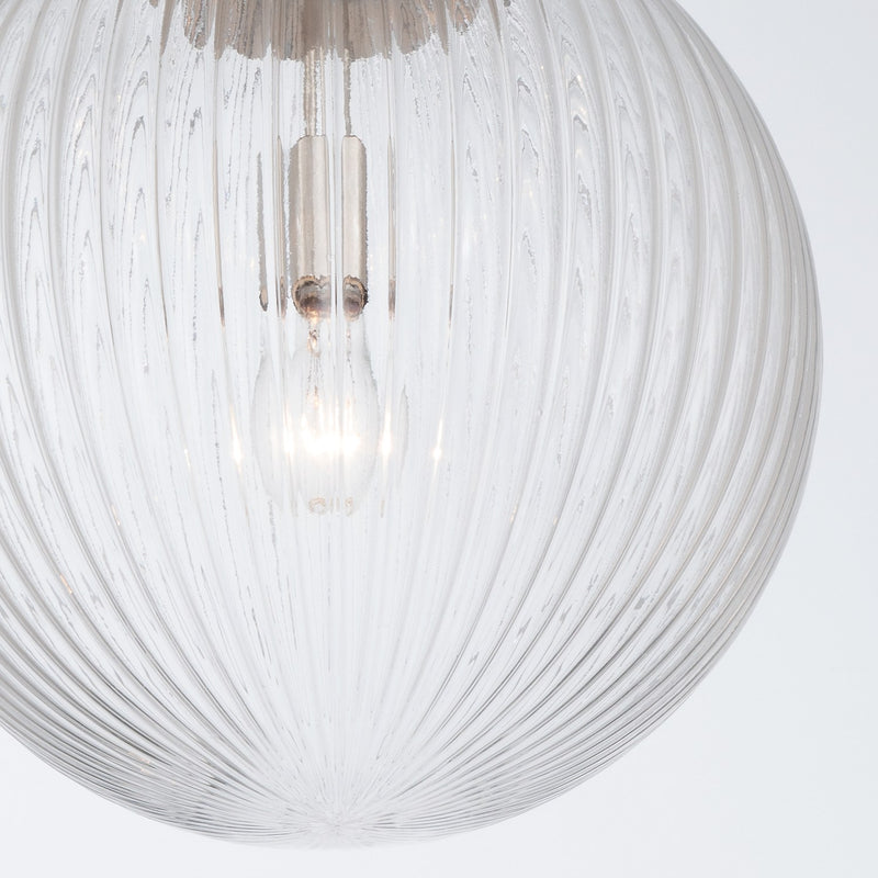 Orly 1 Light 14" Pendant in Polished Nickel