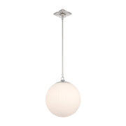 Orly 1 Light 14" Pendant in Polished Nickel