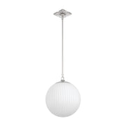 Orly 1 Light 14" Pendant in Polished Nickel