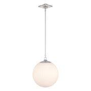Orly 1 Light 14" Pendant in Polished Nickel