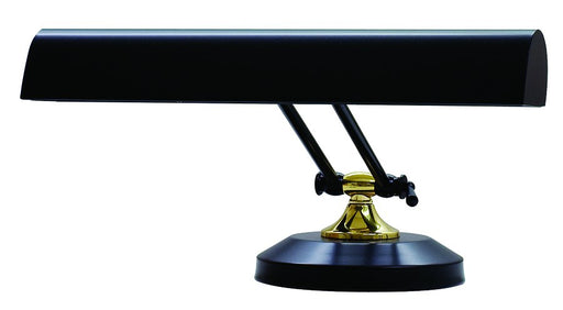 Piano/Desk 14" Upright Piano Lamp in Black & Brass